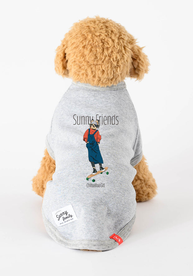 SunnyFriends Tシャツ／チワワGirl／犬服