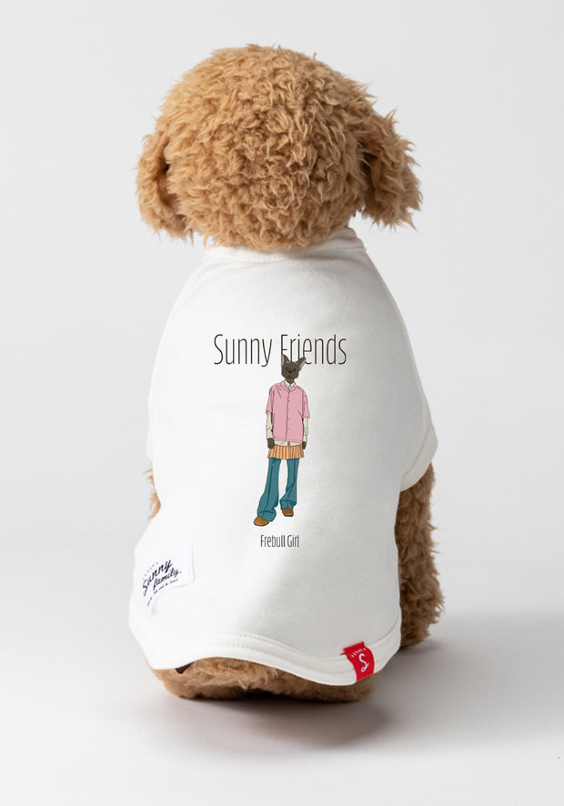 SunnyFriends Tシャツ／フレンチブルドッグGirl／犬服