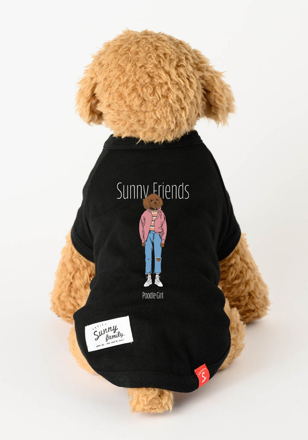 SunnyFriends Tシャツ／トイプードルGirl／犬服