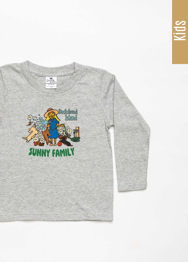 Love★Island ロングTシャツ／ミニチュアダックス／こども