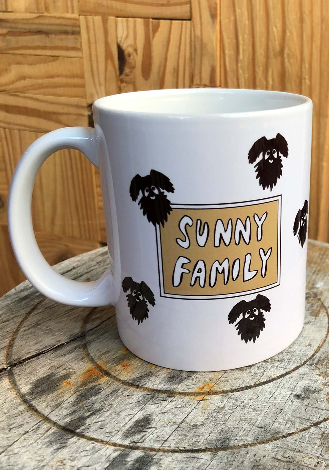 FEATHERED FRIENDS フェザードフレンズ　マグカップ Uコレ] セラミックマグカップ ボタニカルブロックプリント ピンク