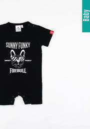 Sunny Funky Tシャツ／mono／フレンチブルドッグ／ベビー用ロンパース
