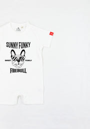 Sunny Funky Tシャツ／mono／フレンチブルドッグ／ベビー用ロンパース