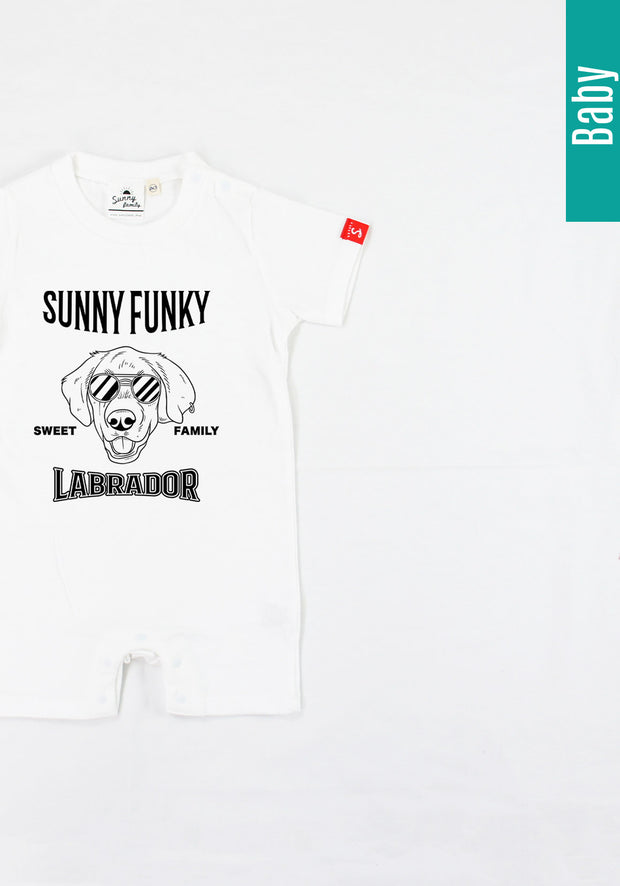 Sunny Funky Tシャツ／mono／ラブラドール／ベビー用ロンパース