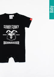 Sunny Funky Tシャツ／mono／ミニチュアシュナウザー／ベビー用ロンパース