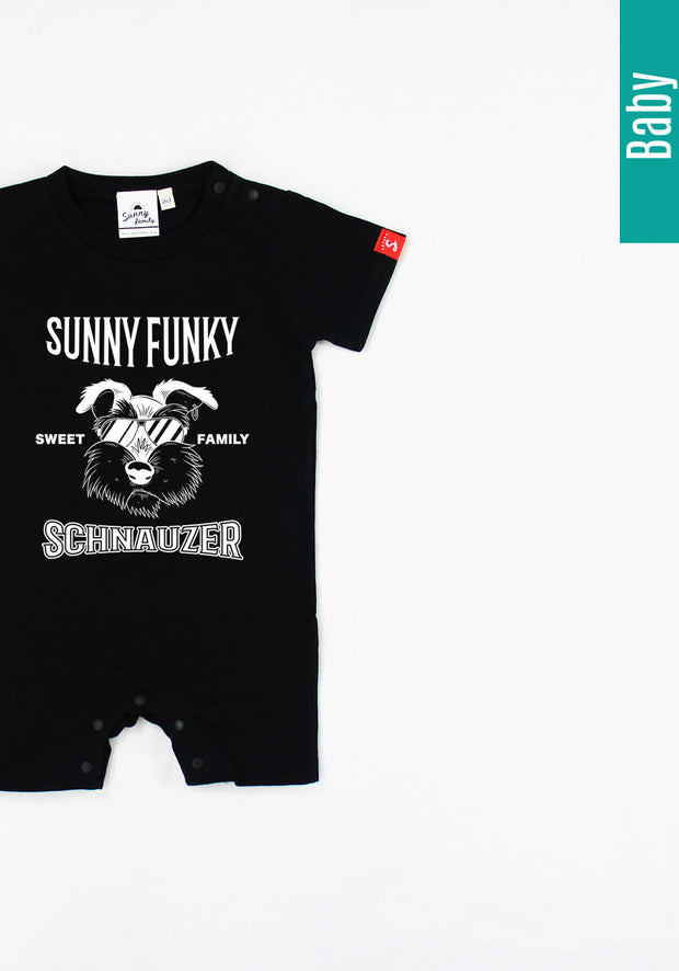 Sunny Funky Tシャツ／mono／ミニチュアシュナウザー／ベビー用ロンパース