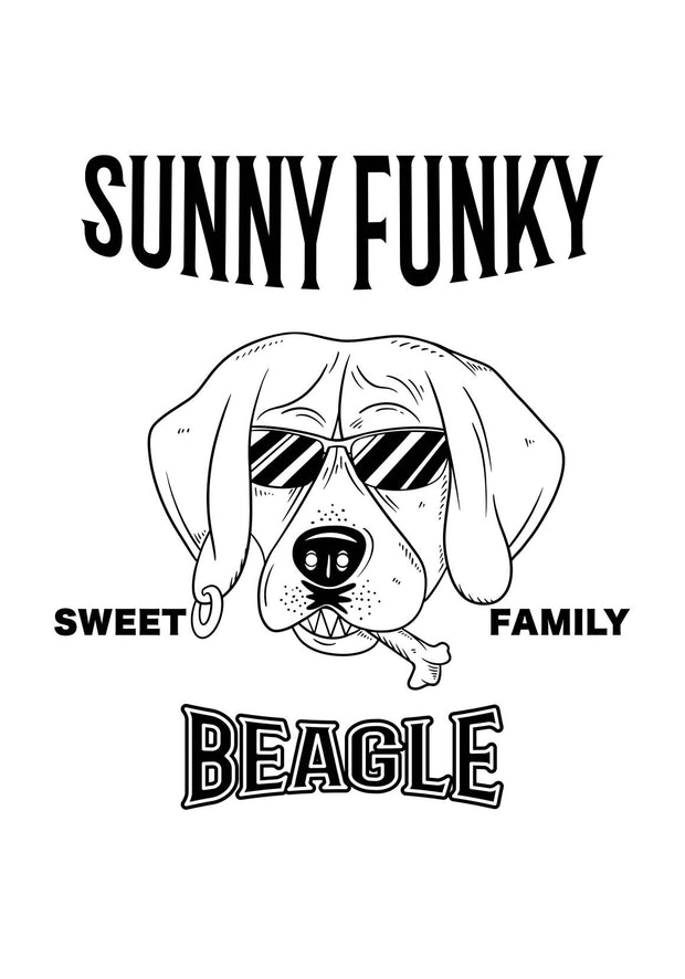 Sunny Funky Tシャツ／mono／ビーグル／ベビー用ロンパース