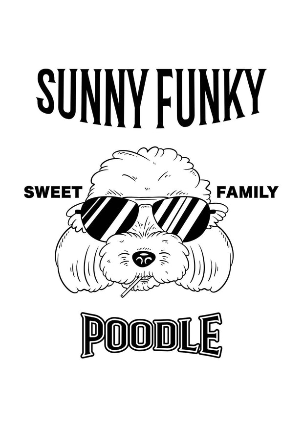 Sunny Funky Tシャツ／mono／トイプードル／ベビー用ロンパース