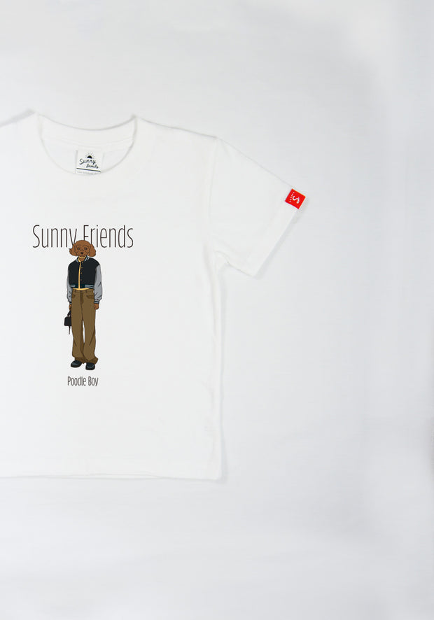 SunnyFriends Tシャツ／トイプードルBoy／こども