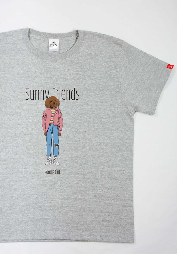 SunnyFriends Tシャツ／トイプードルGirl／おとな