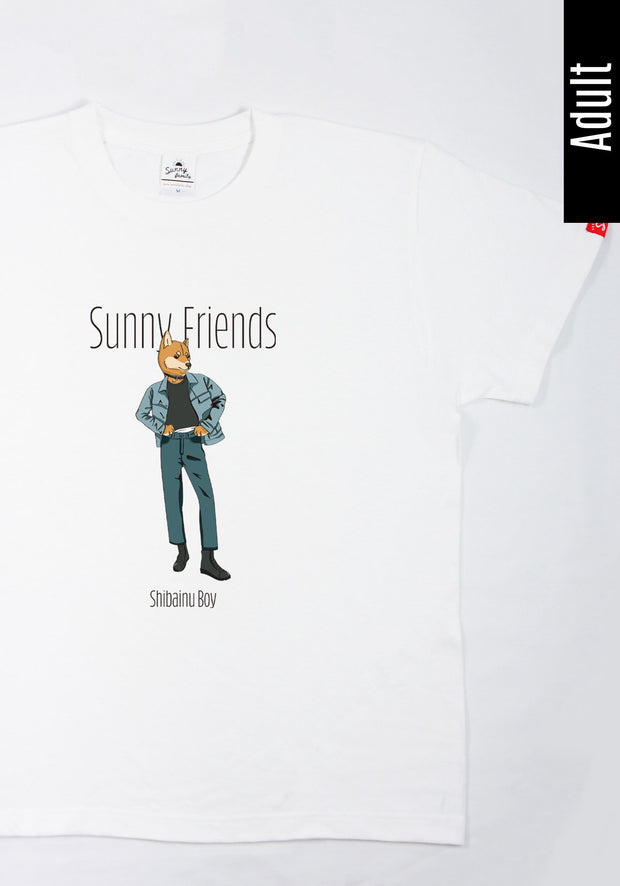SunnyFriends Tシャツ／シバBoy／おとな