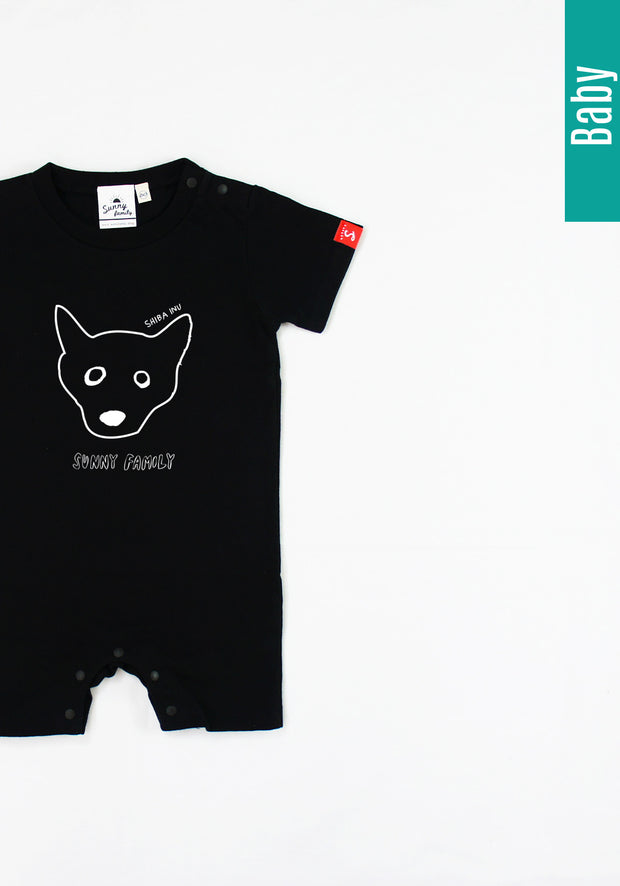 famdogTシャツ／柴犬／ベビー用ロンパース