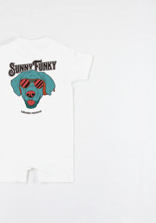 Sunny Funky Tシャツ／ラブラドール／ベビー用ロンパース