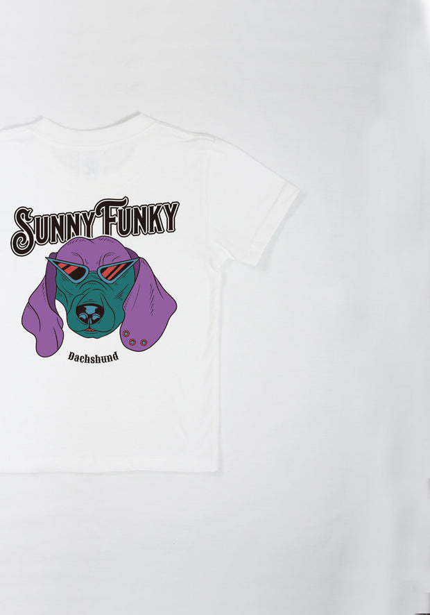 Sunny Funky Tシャツ／ミニチュアダックス／こども